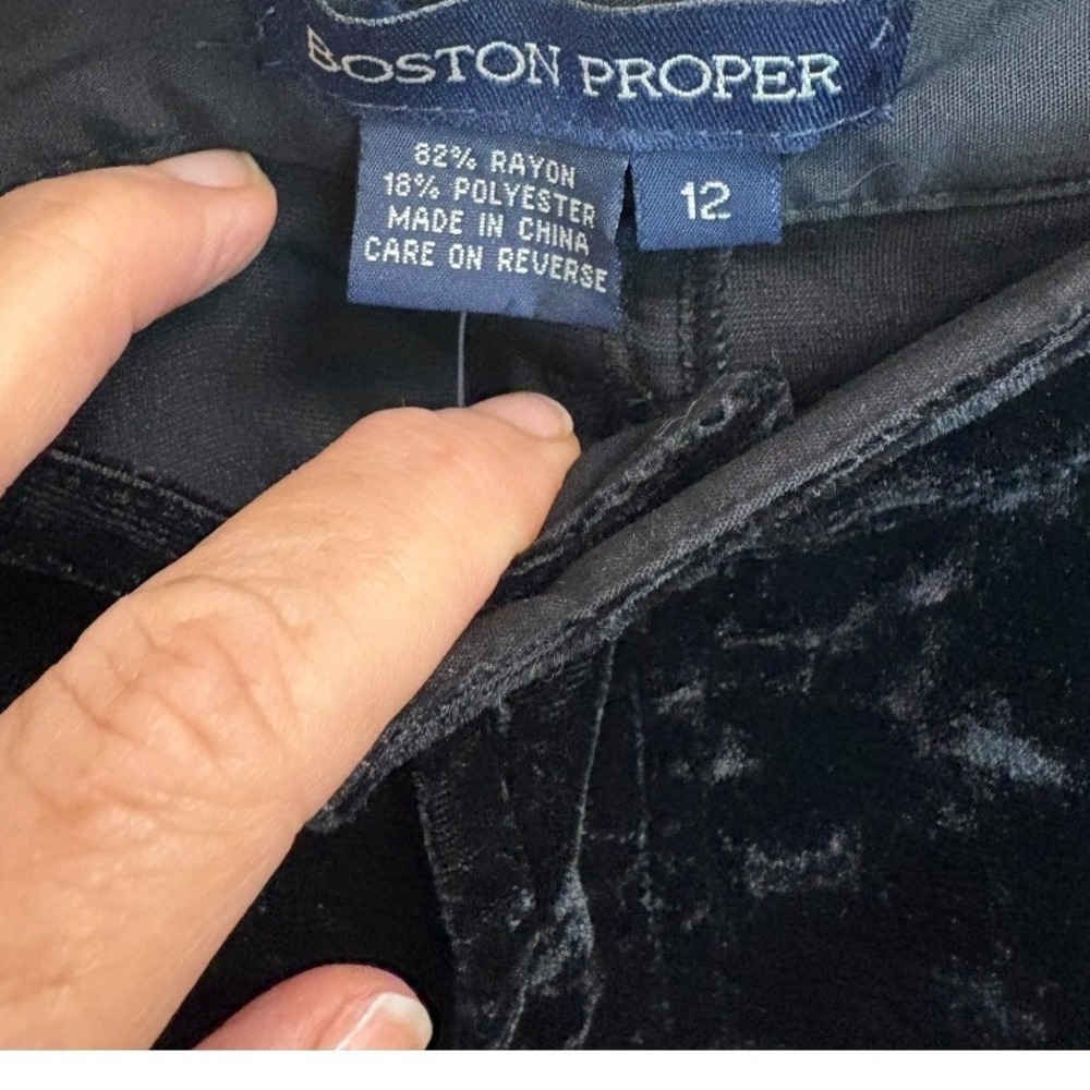 Boston Proper Lightweight Highrise Velvet Cargo Jogger Pants NEW w Tags‎ sz 12 - Picture 5 of 10
